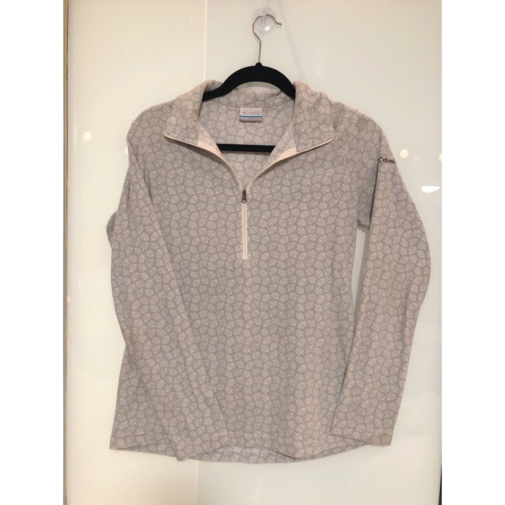 Columbia Fleece Pullover (Gray/White)
